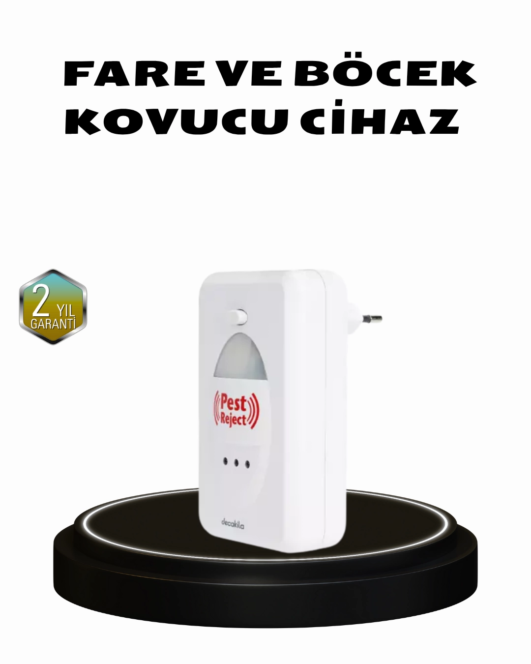 Ultrasonik Böcek ve Fare Kovucu – Doğa Dostu, Sessiz ve Etkili Savunma 1 Ultrasonik Böcek ve Fare Kovucu – Doğa Dostu, Sessiz ve Etkili Savunma