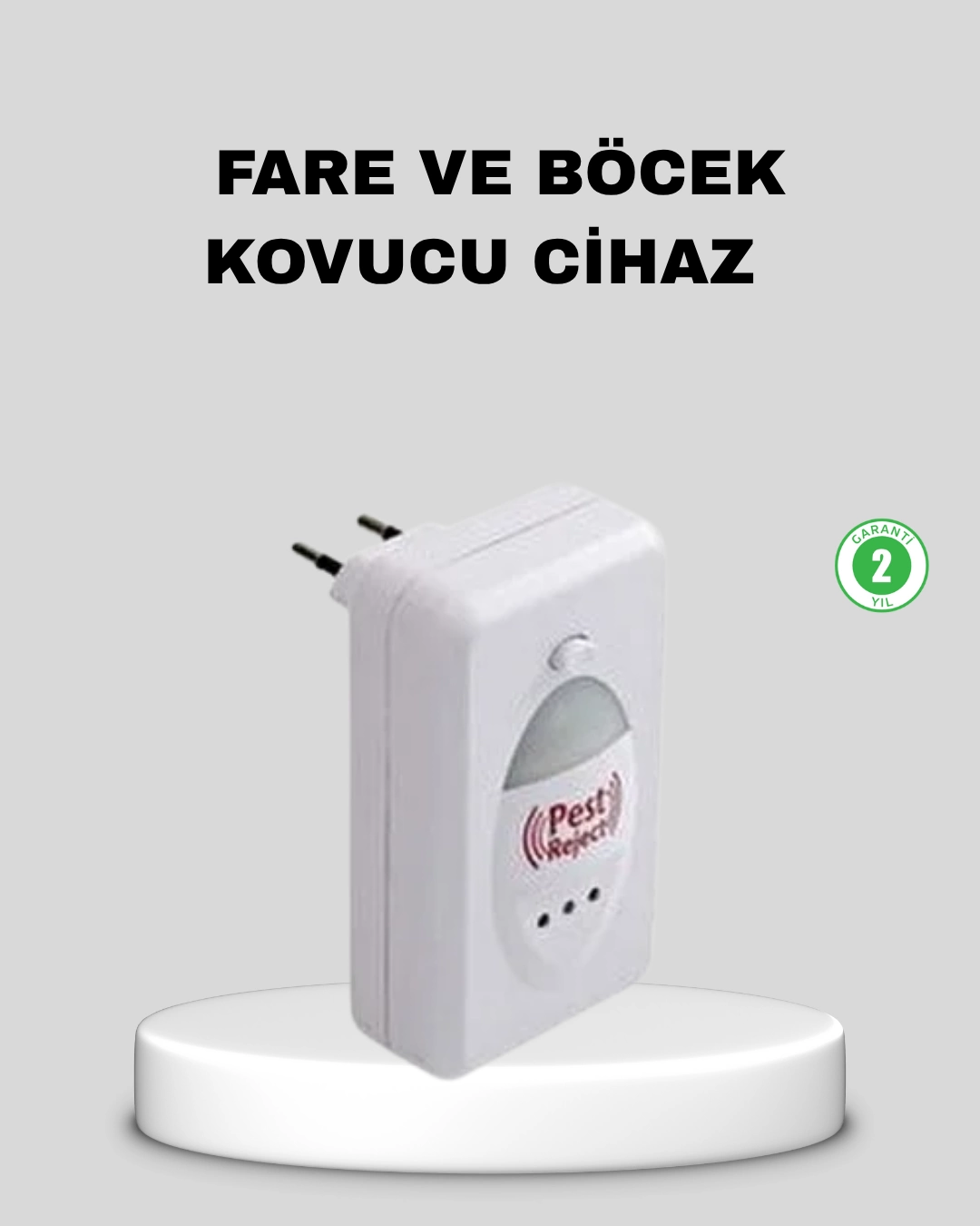 Ultrasonik Haşere Kovucu Cihaz – Sessiz, Kimyasalsız ve Etkili Koruma 1 Ultrasonik Haşere Kovucu Cihaz – Sessiz, Kimyasalsız ve Etkili Koruma