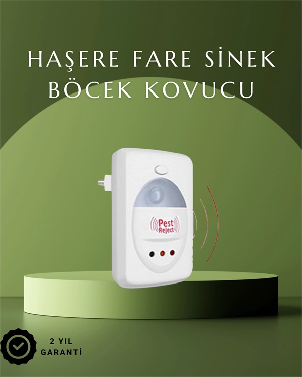 Ultrasonik Ses Dalgalarıyla Kimyasalsız Fare ve Böcek Kovucu Cihaz 1 Ultrasonik Ses Dalgalarıyla Kimyasalsız Fare ve Böcek Kovucu Cihaz