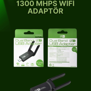 USB 3.0 Wireless Adaptör – 2.4GHz & 5GHz Destekli