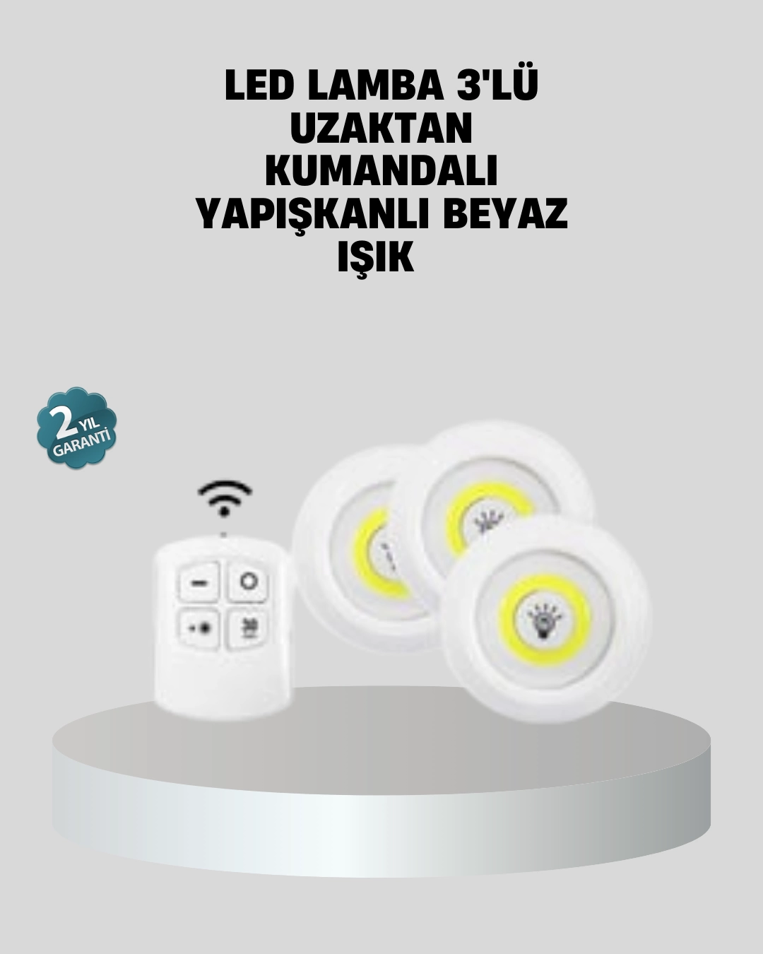 Uzaktan Kumandalı 3’lü Ayarlanabilir Spot LED Işık Seti 1 Uzaktan Kumandalı 3’lü Ayarlanabilir Spot LED Işık Seti