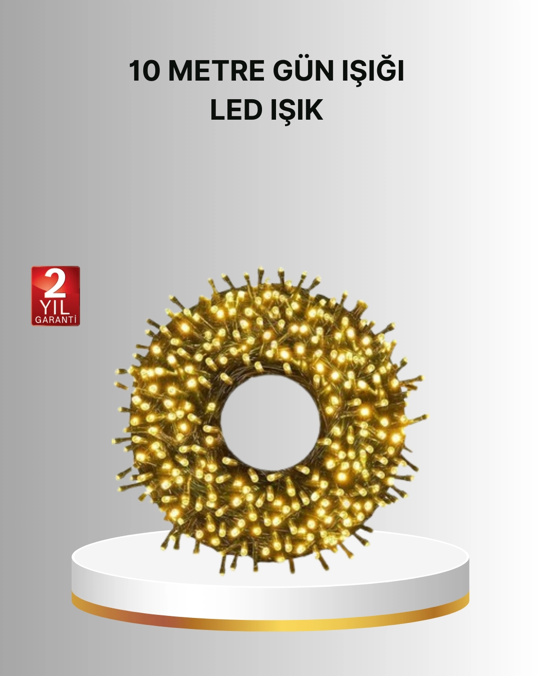 Uzun Ömürlü LED Teknolojili 10 Metre Şık Işıklı Süsleme Seti 1 Uzun Ömürlü LED Teknolojili 10 Metre Şık Işıklı Süsleme Seti