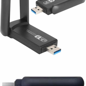 Wifi Alıcı Dual Band Usb 3.0 Adaptör Kablosuz Windows 7/8/10/11