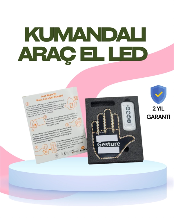 Yüksek Görünürlüklü Otomobil Jest Işığı – 3 Modlu LED Arka Cam Aksesuarı, Pratik ve Eğlenceli 1 Yüksek Görünürlüklü Otomobil Jest Işığı – 3 Modlu LED Arka Cam Aksesuarı, Pratik ve Eğlenceli