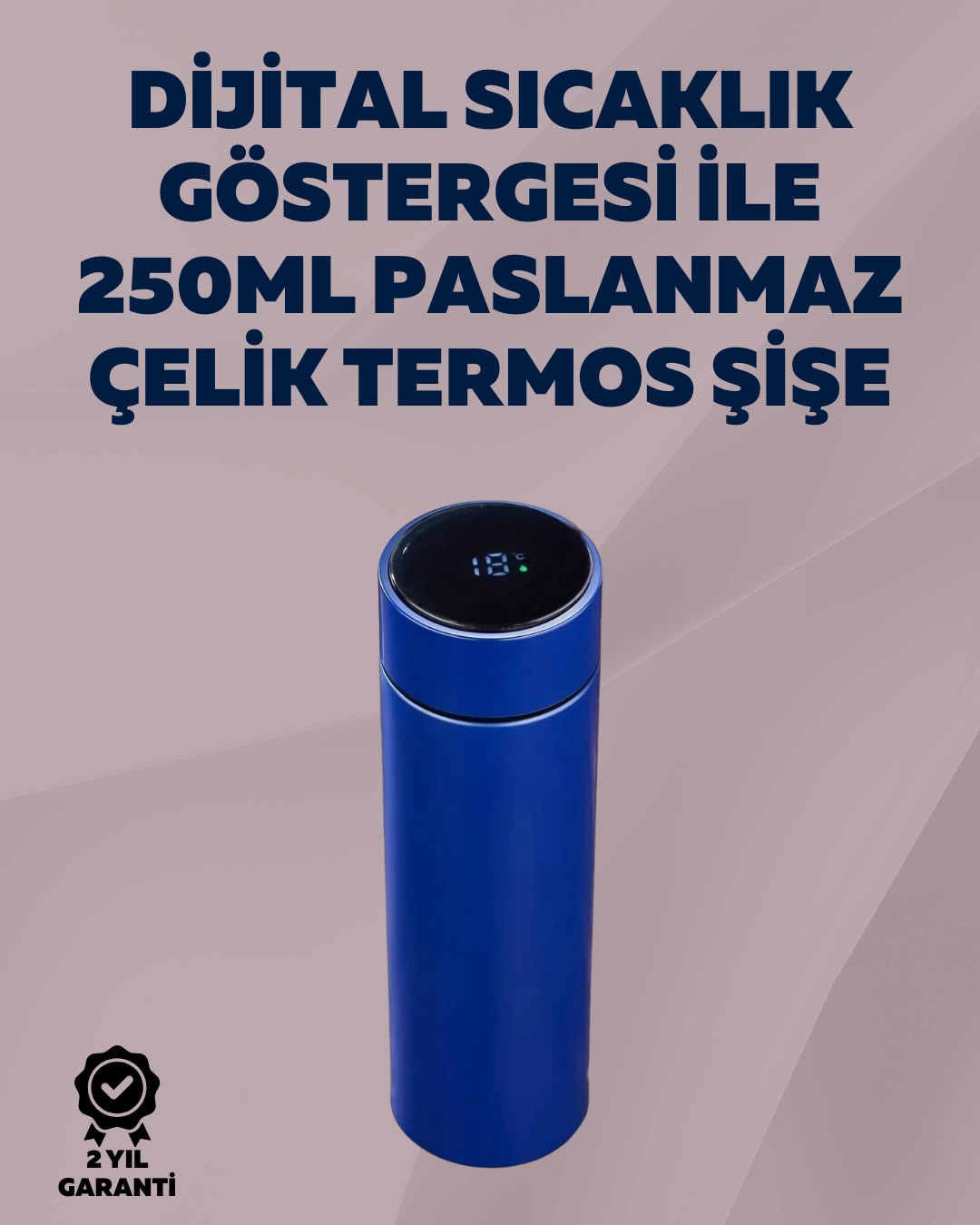 Yüksek Isı Korumasına Sahip Taşınabilir Çelik Termos