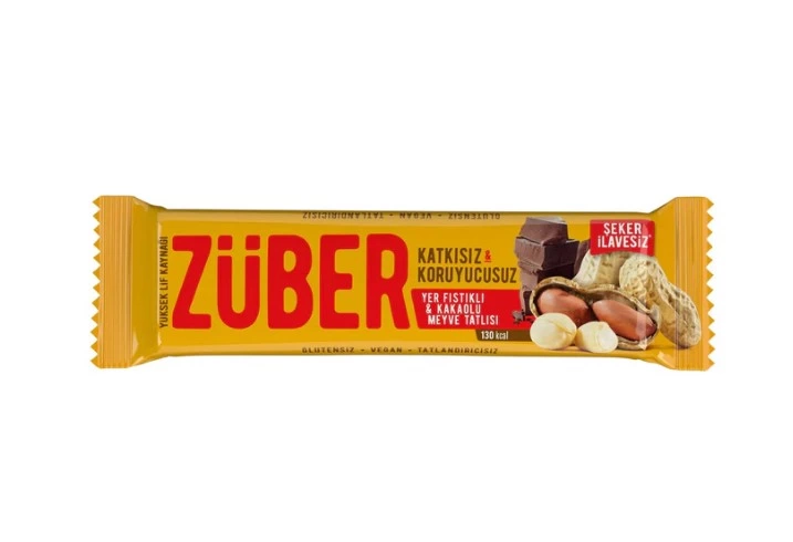 Meyve Barı 40 Gr Yer Fıstıklı ve Kakaolu 1 Meyve Barı 40 Gr Yer Fıstıklı ve Kakaolu