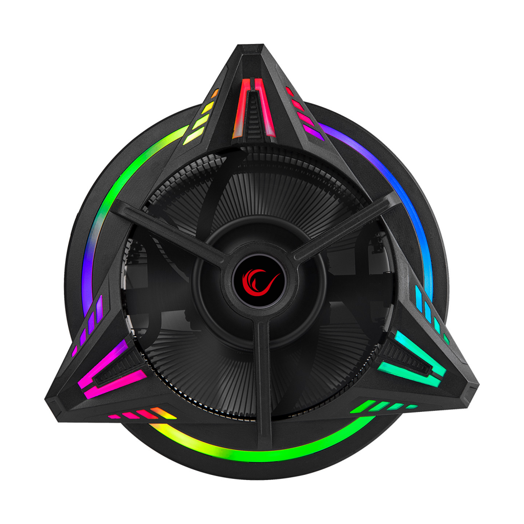RAMPAGE COOLBLADE RM-C03 Rainbow 12cm RGB CPU Hava Soğutma (AMD ve INTEL Tüm İşlemcilere Uyumlu)(1923)