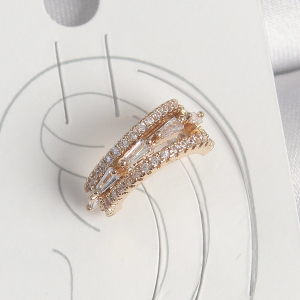 Pirinç Zirkon Taşlı Oval Model Gold Renk Kadın Bileklik 5886