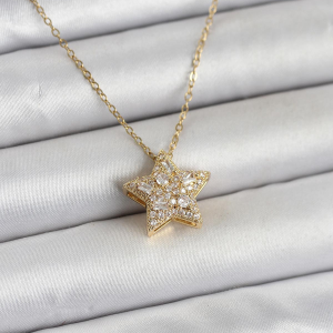 Pirinç Zirkon Taşlı Gold Renk Kadın Bileklik 5886