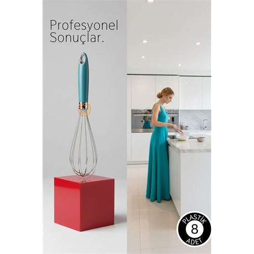 Profesyonel Paslanmaz Çelik Çırpıcı Ergonomik Mutfak Mikseri 28 cm Lara Soydan Koleksiyonu