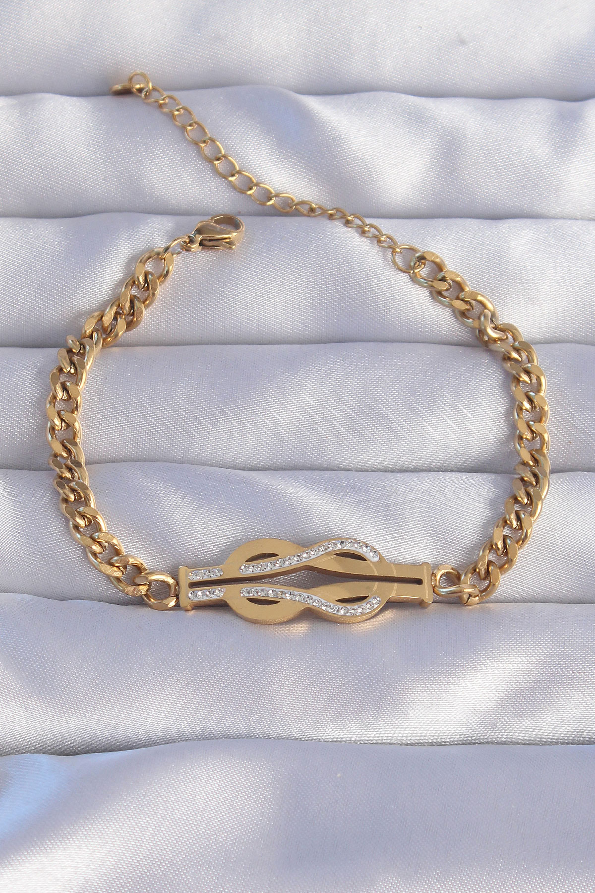 316L Çelik Gold Renk Zirkon Taşlı Kemer Tokası Model Zincir Bileklik 5886 1 316L Çelik Gold Renk Zirkon Taşlı Kemer Tokası Model Zincir Bileklik 5886
