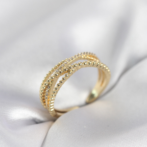 Gold Renk Sarmal Model Kadın Yüzük 5886