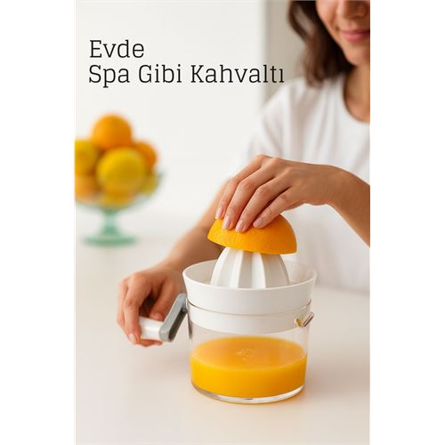 Manuel Kollu Narenciye Sıkacağı – 500 ml Kapasiteli 17x12 cm Pratik ve Dayanıklı
