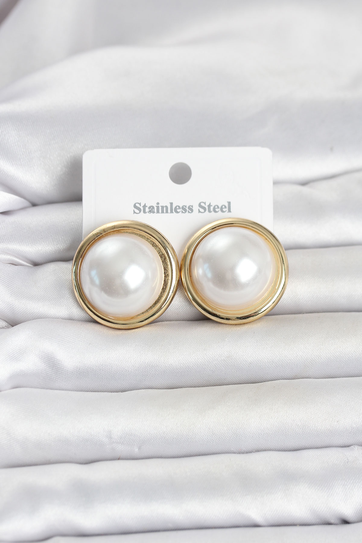 316L Çelik Gold Renk İnci Model Vintage Kadın Küpe 5886 1 316L Çelik Gold Renk İnci Model Vintage Kadın Küpe 5886