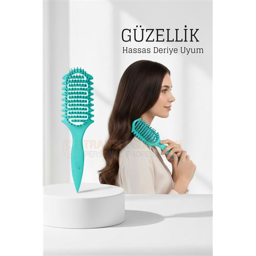 Doğal Antistatik Hava Yastıklı Saç Fırçası - Dolaşık Saç Açıcı Tarak