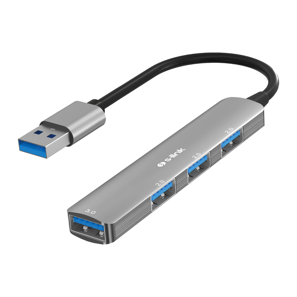 S-LINK SW-U333 USB3.0 to 3xUSB 2.0 1xUSB 3.0 Metal USB HUB(1923)