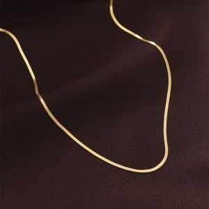Çelik Gold Renk 60 cm İnce İtalyan Zincir Kolye 5886