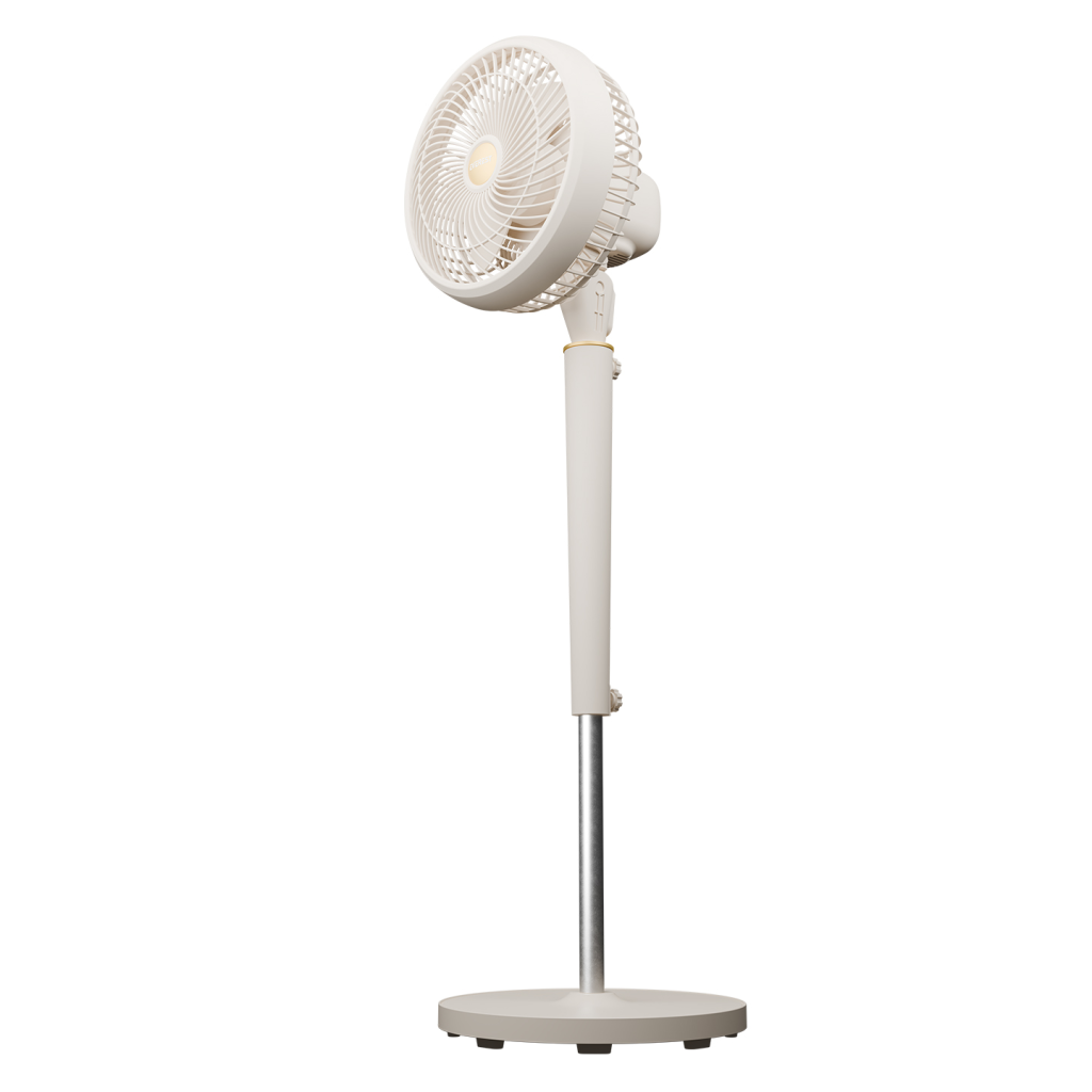 EVEREST FAN12 KREM DynaBreeze 3 Kademeli Hız 3 Kanat Pervane ve Çerçeve Çift Motorlu 70W Otomatik Salınım Yükseklik Ayarlı Vantilatör(1923)