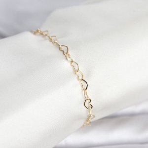 CM 14K Gold Renk Kalpli Zincir Model Kadın Bileklik 5886