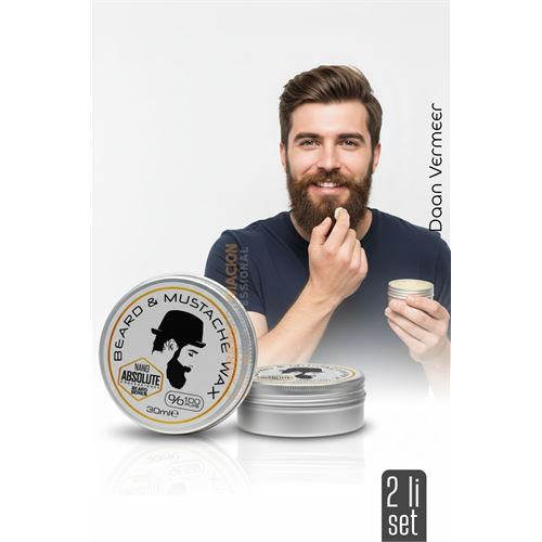 2 li Nano Bıyık Sabitleyici Wax - 0 Doğal Şekillendirici ve Besleyici Balm