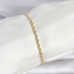 CM 14K Gold Renk Burgu Model Kadın Bileklik 5886