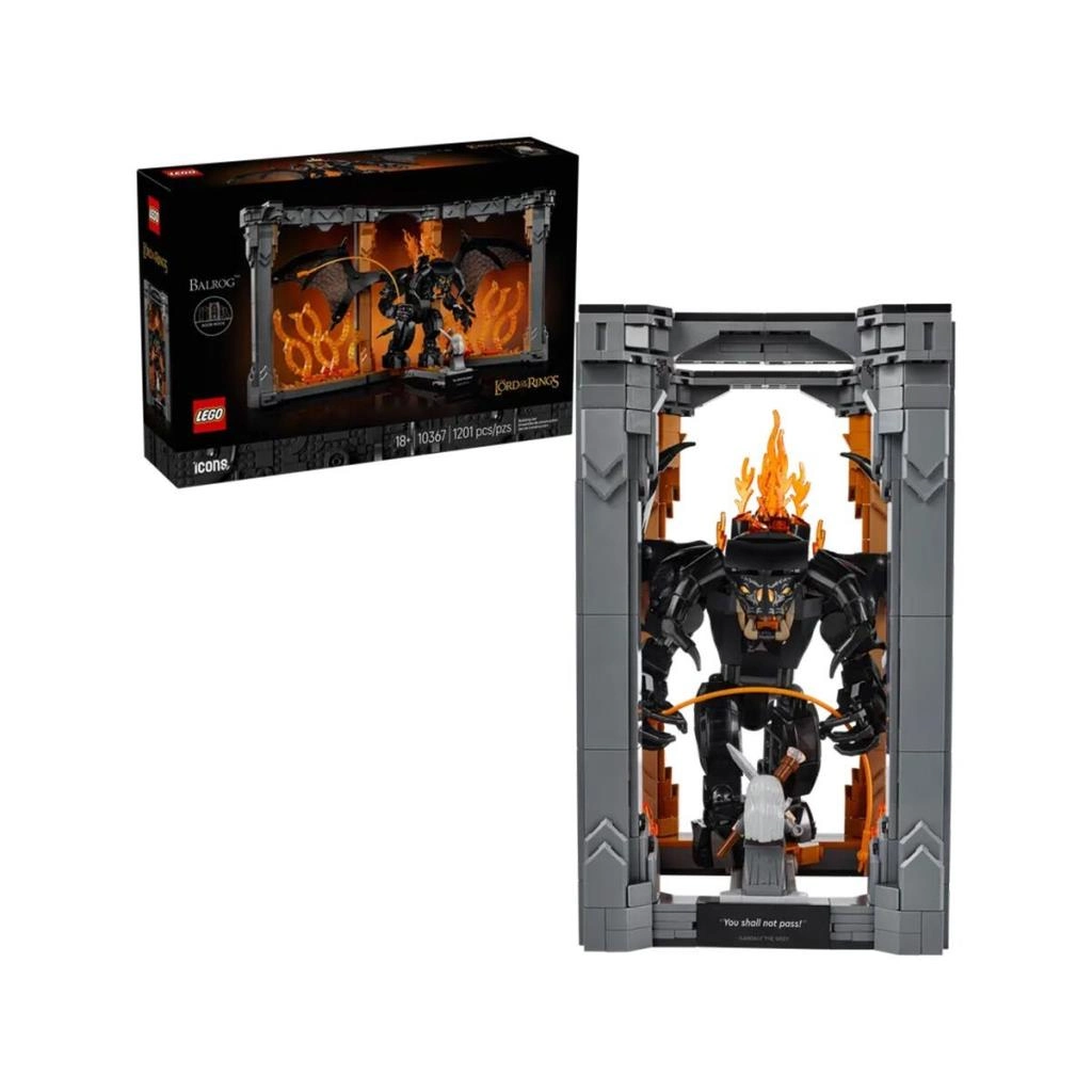 10367   icons - Yüzüklerin Efendisi: Balrog™ Kitaplık Dekoru 1201 parça +18 yaş