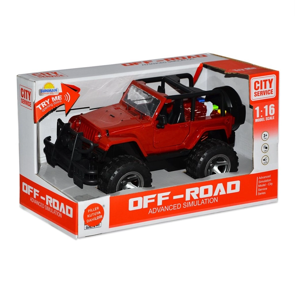 10390 1:16 Sesli ve Işıklı Jeep