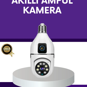 1080P WiFi Ampul Güvenlik Kamerası – Gece Görüş & Uzaktan Erişim