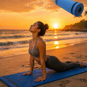10MM YOGA MATI MAVİ