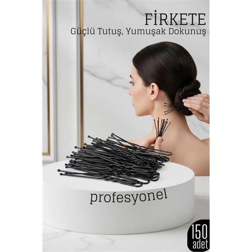 150’li Siyah Saç Firketesi Profesyonel Saç Şekillendirme İçin 722418