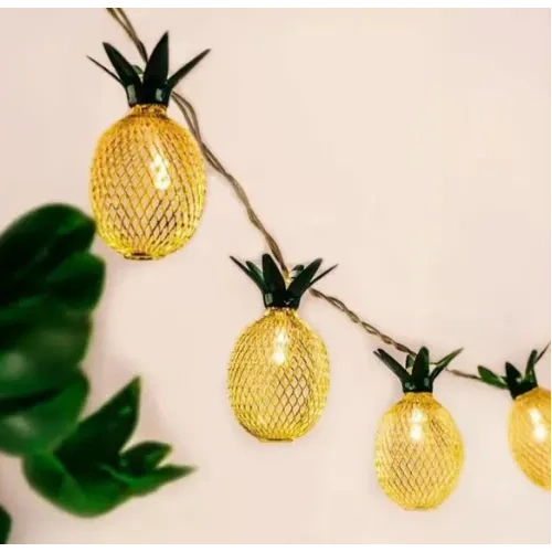2 Metre 10 LED Pilli 2 Kademeli Ananas Led Işık