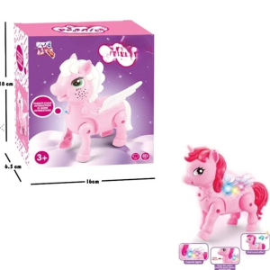 2570 YÜRÜYEN PİLLİ AT PEMBE