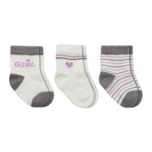 3'Lü Penye Boy And Girl Soket Çorap 10114 Gri