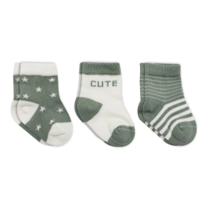 3'Lü Penye Cute Stars Soket Çorap BS10115 Nil