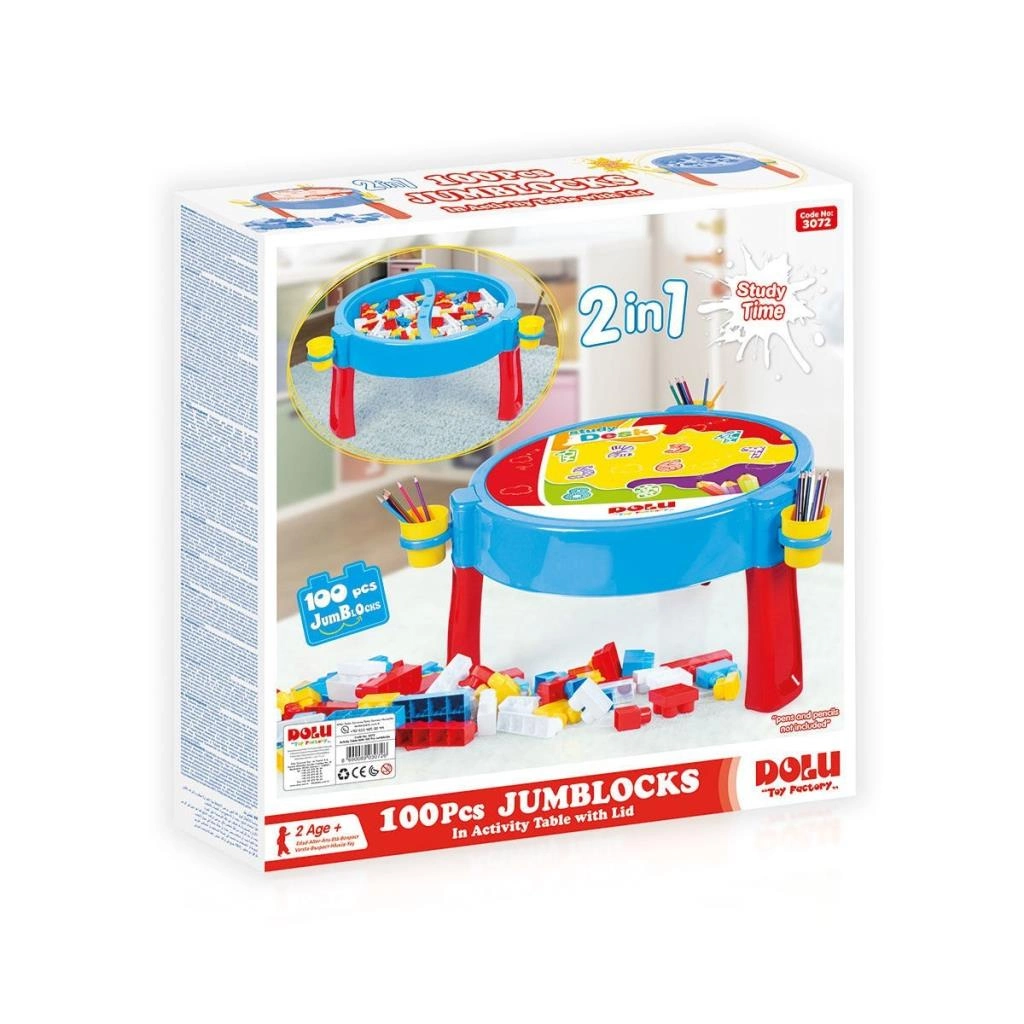 3072 100 PARÇA MEGA BLOKLU AKTIVITE MASASI