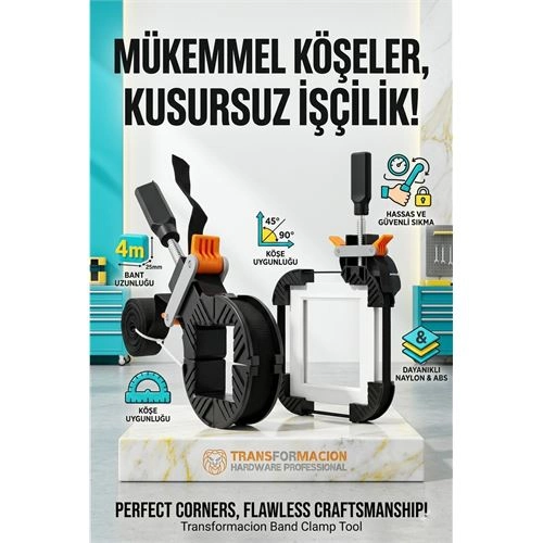 4 Metre Bantlı İşkence - Köşe Sabitleyici Çerçeve Çekçece ve Mobilya Kelepçesi 723152