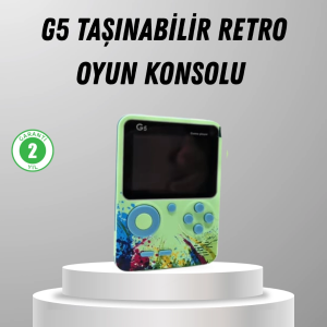 500 Oyunlu G5 Retro Mini Oyun Konsolu 3 İnç Ekran ve TV Desteği
