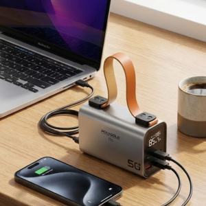 50000 mAh Powerbank Süper Hızlı Şarj LED Dijital Göstergeli Taşınabilir Şarj Cihazı