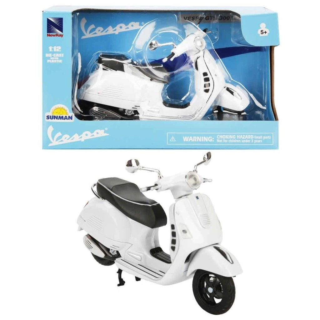 57243 - Vespa  GTS 300 Super Beyaz Motor 1:12