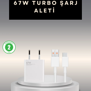 67 Watt Type C Şarj Adaptörü Poco X3 X4 X5 Pro Uyumlu