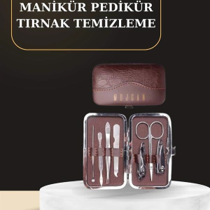 7 Parça Manikür Pedikür Seti El Ayak Bakımı Çantalı Paslanmaz Çelik