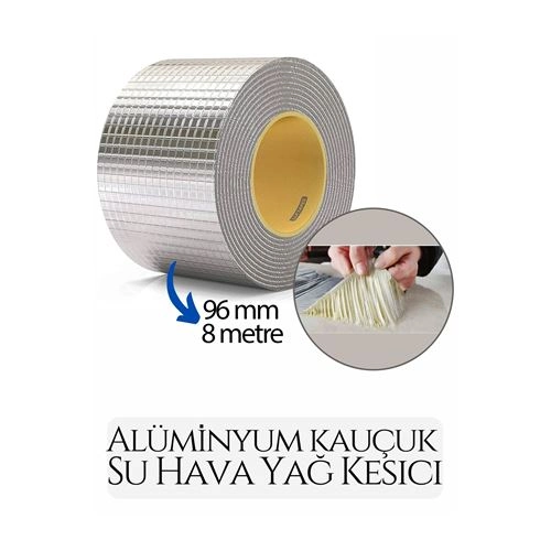 96 mm Su Hava Yağ Kesici İzolasyon Bandı 8 Metre 719666