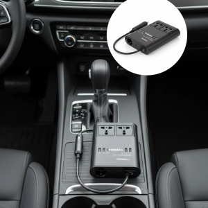 Araç İçin 12V 24V Güç Dönüştürücü 220V Priz ve USB Portlu