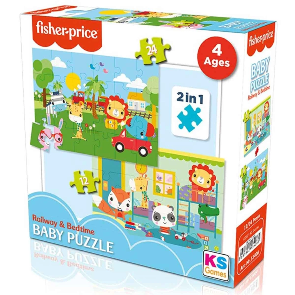 Baby Railway & Bedtime 2’si 1 Arada Puzzle