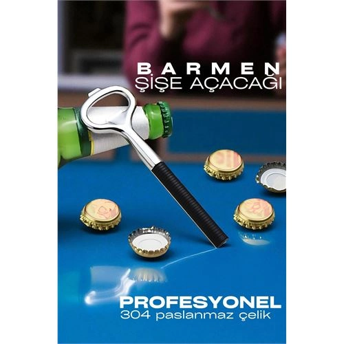 Barmen Şişe Açacağı - Profedsyonel Şişe Açacağı 304 Çelik 721982