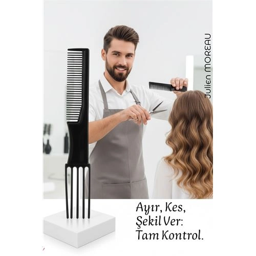 Bayan Kuaförü Saç Kesim Tarağı - Profesyonel Kuaför Saç Kesim Tarağı | Krepe, Ayırma ve Şekillendirme Tarağı 722284