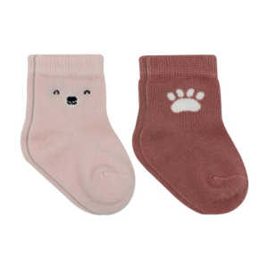 Bear Penye Soket Çorap 2'Li BS10116 Pembe(ADET FİYATIDIR)