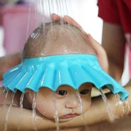 Bebek Banyo Şapkası Mavi 1 Bebek Banyo Şapkası Mavi