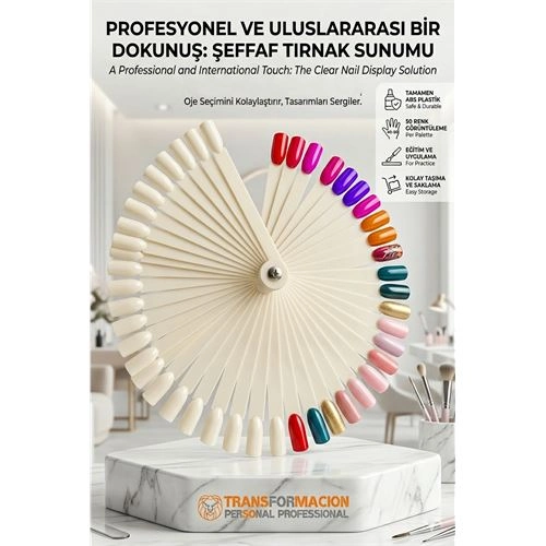BEYAZ Protez Jel Tırnak Eğitim ve Sunum Kartelası 717000