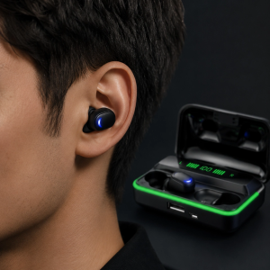 Bluetooth 5.1  Kulaklığı LED Ekranlı Powerbank Kulaklık